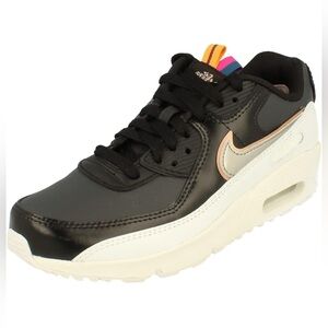 NIB NIKE AIR MAX 90 SE LEATHER SPECIAL EDITION SIZE 6.5 Y SAME AS WOMAN 8.0 NEW